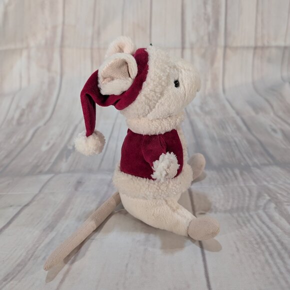 Jellycat Christmas Merry Mouse Soft Toy Stuffed Animal - Picture 8 of 9